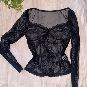 Shein 🖤 see through shirt